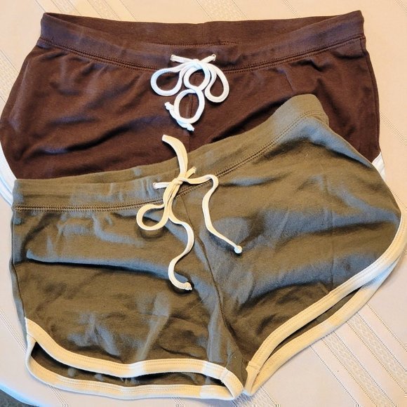 Kavio Pants - S-Kavio Drawstring Cotton Shorts-2 Pack